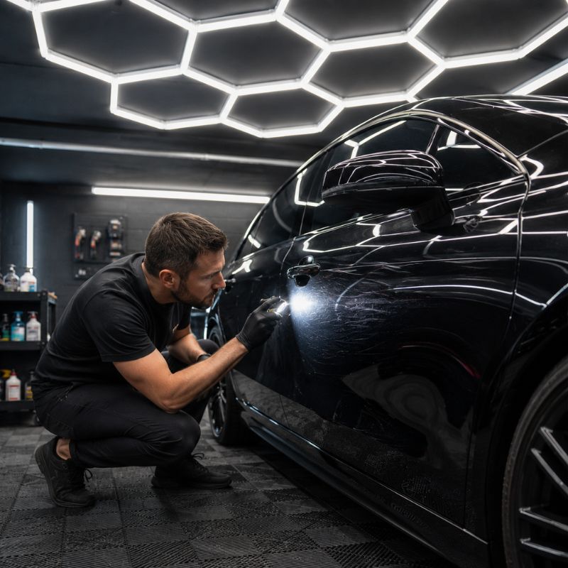 LED hexagonale pour le detailing auto : pourquoi le CRI et la température de couleur changent tout