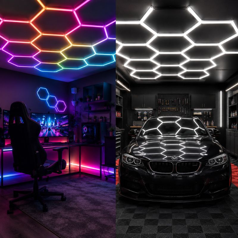 LED hexagonale RGB ou LED garage : quelles différences et quel modèle choisir ?