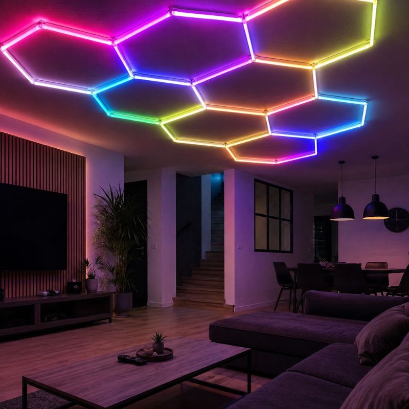 Les meilleures LED hexagonales pour garage en 2026 : comment bien choisir son éclairage ?