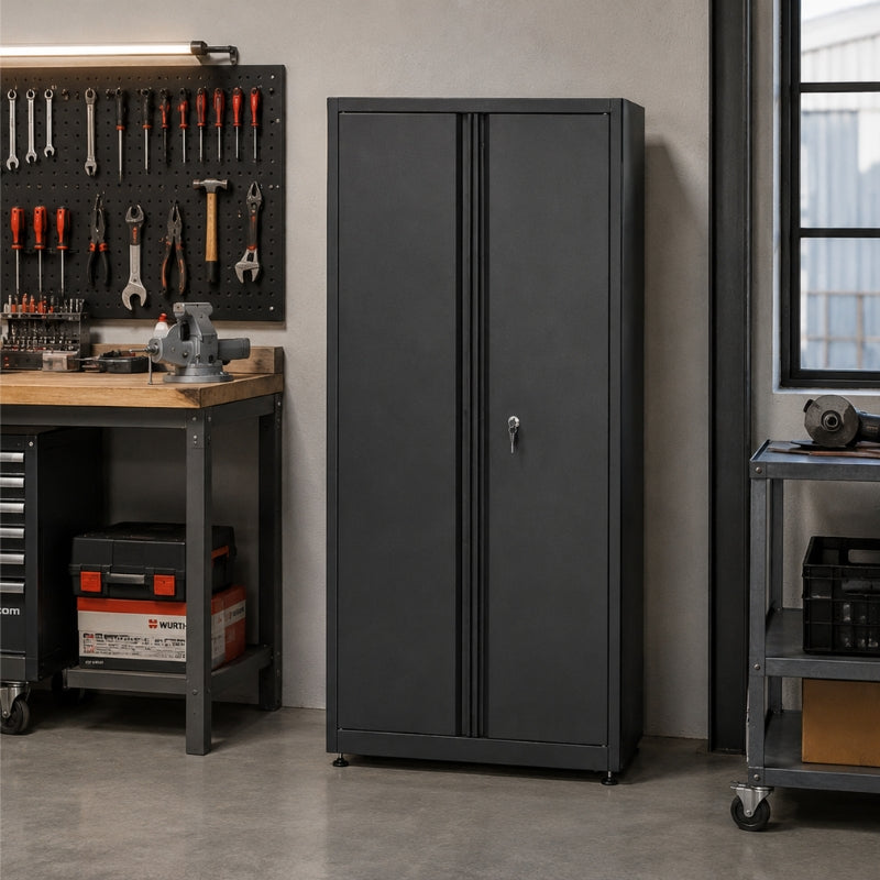 Armoire à Outils Atelier 180cm Noir