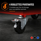 Station de Travail Modulaire A2 - Servante 6 Tiroirs Acier