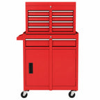 Servante atelier 5 tiroirs rouge 2en1 — caisse amovible A1