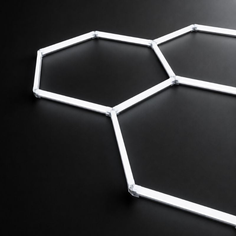 Plafonnier LED Hexagonal RGBW 1 Module 0,93 m x 0,84 m – RGB + blanc dimmable
