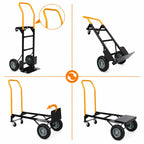 Chariot Diable 3-en-1 Acier renforcé - Charge max 120 kg