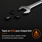 Servante d'Atelier 7 Tiroirs Rouge S2