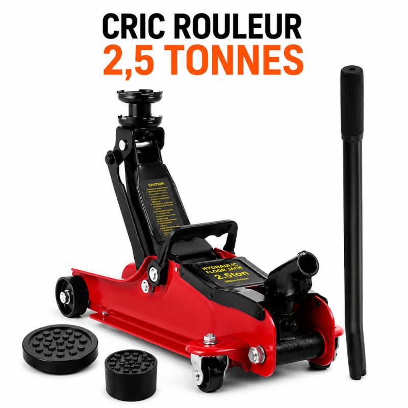 Cric Rouleur Hydraulique 2,5T