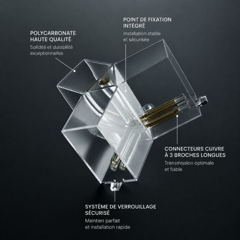 Plafonnier LED Hexagonal RGBW 1 Module 0,93 m x 0,84 m – RGB + blanc dimmable