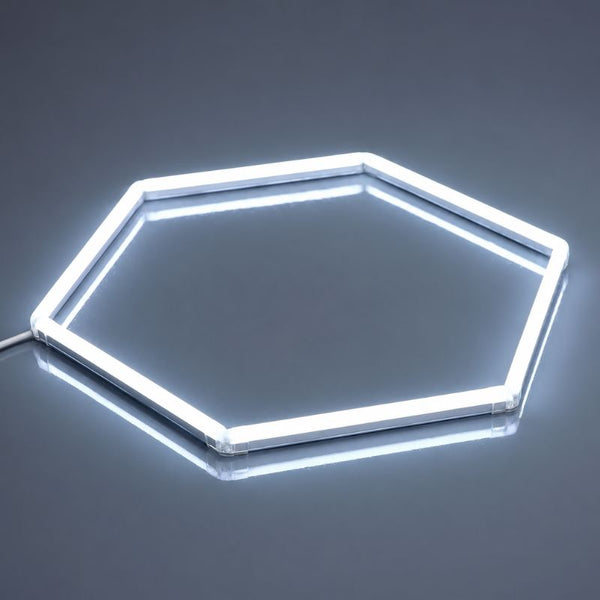 Plafonnier LED Hexagonal 1 Module Ø 1 m  – blanc 6500K