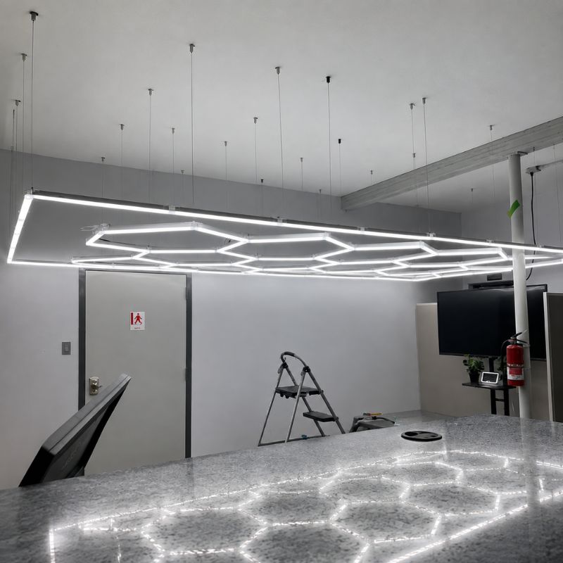 Kit 15 Câbles de Suspension Réglable pour Panneaux LED Hexagonaux – Acier Inoxydable 1 m