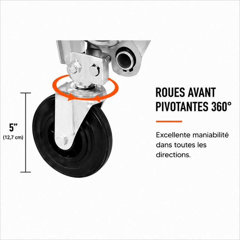 Chariot Diable 3 en 1 Aluminium