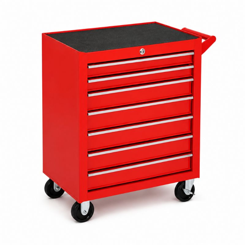 Servante d'Atelier 7 Tiroirs Rouge S2