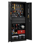Armoire à Outils Atelier 180cm Noir