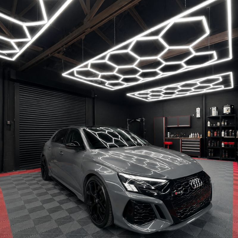 Plafonnier LED Hexagonal 14 Modules 2,40 m x 4,80 m –  blanc 6500K